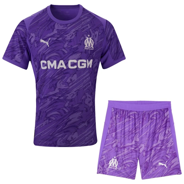 Olympique Marseille Målvakt Tröja Barn 2025/26 Purpur Olympique Marseille Målvakt Tröja Barn 2025/26 Purpur