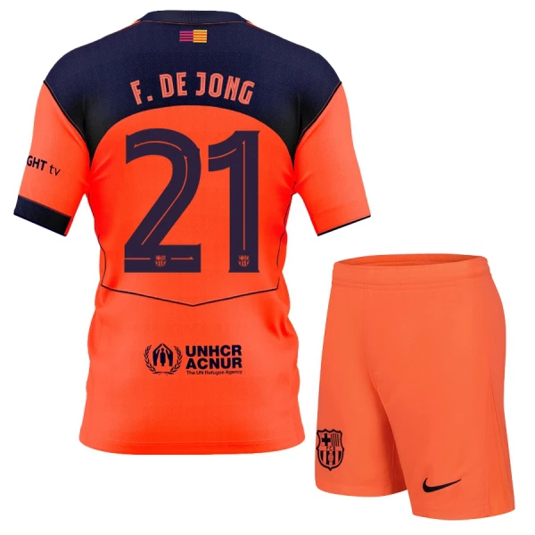 FC Barcelona Frenkie de Jong 21 Tredjetröja Barn 2025/26 FC Barcelona Frenkie de Jong 21 Tredjetröja Barn 2025/26