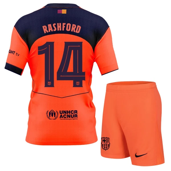 FC Barcelona Marcus Rashford 14 Tredjetröja Barn 2025/26 FC Barcelona Marcus Rashford 14 Tredjetröja Barn 2025/26