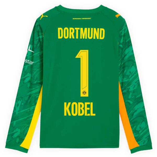 Borussia Dortmund Kobel 1 Målvakt Tröja 2025/26 Långärmad Grön Borussia Dortmund Kobel 1 Målvakt Tröja 2025/26 Långärmad Grön