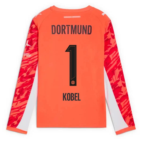 Borussia Dortmund Kobel 1 Målvakt Tröja 2025/26 Långärmad Röd