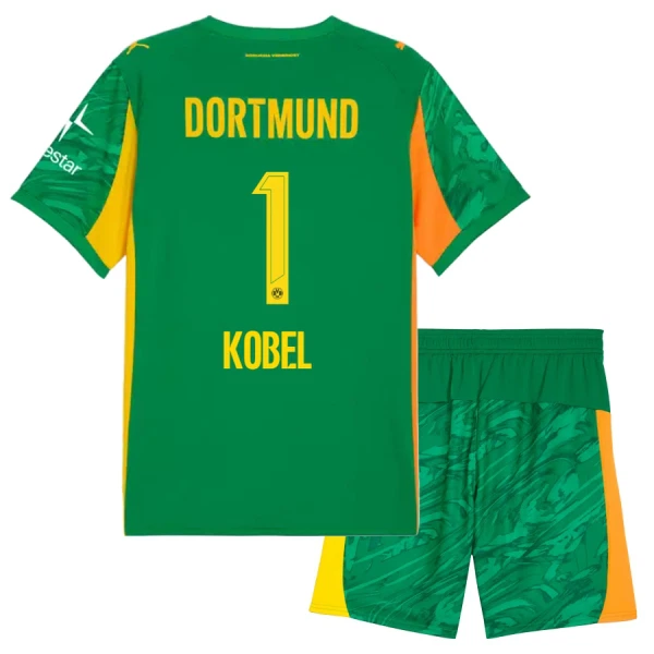 Borussia Dortmund Kobel 1 Målvakt Tröja Barn 2025/26 Grön