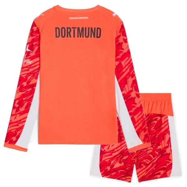 Borussia Dortmund Målvakt Tröja Barn 2025/26 Långärmad Röd