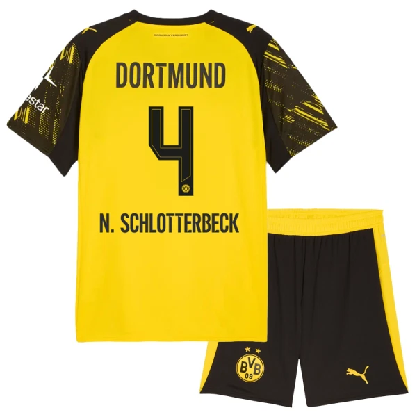 Borussia Dortmund Nico Schlotterbeck 4 Hemmatröja Barn 2025/26