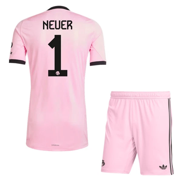 FC Bayern München Manuel Neuer 1 Målvakt Tröja Barn 2025/26 Rosa
