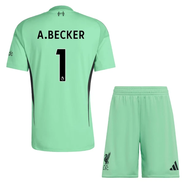 Liverpool Alisson Becker 1 Målvakt Tröja Barn 2025/26 Grön
