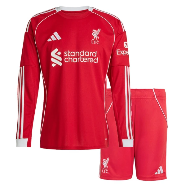 Liverpool Hemmatröja Barn 2025/26 Långärmad Liverpool Hemmatröja Barn 2025/26 Långärmad
