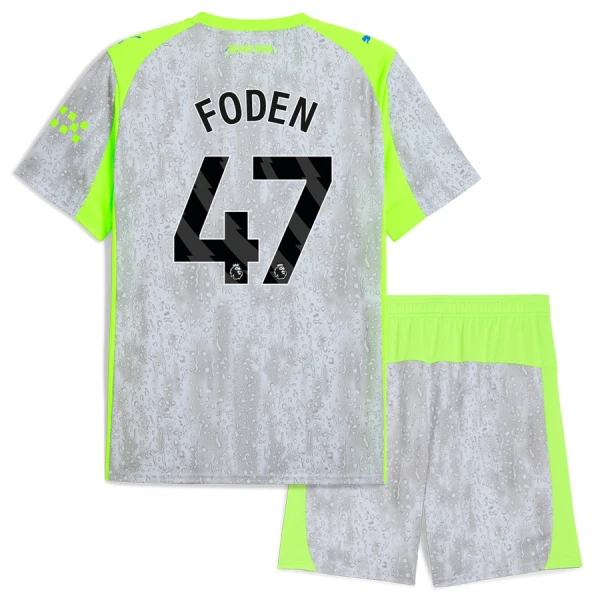 Manchester City Phil Foden 47 Tredjetröja Barn 2025/26 Manchester City Phil Foden 47 Tredjetröja Barn 2025/26