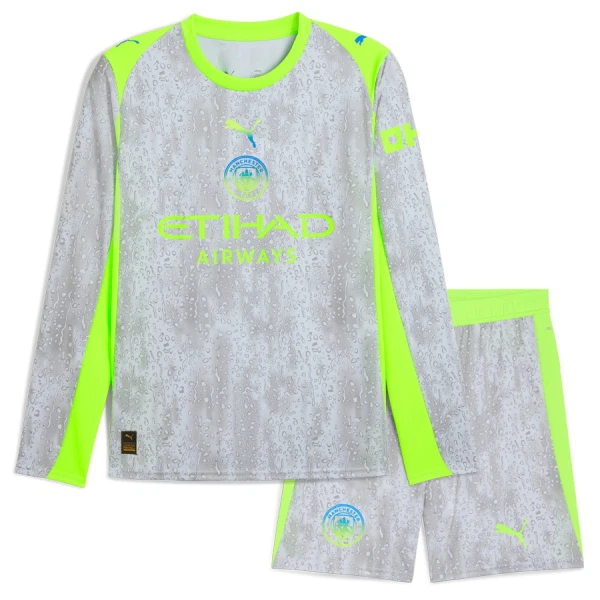 Manchester City Tredjetröja Barn 2025/26 Långärmad Manchester City Tredjetröja Barn 2025/26 Långärmad
