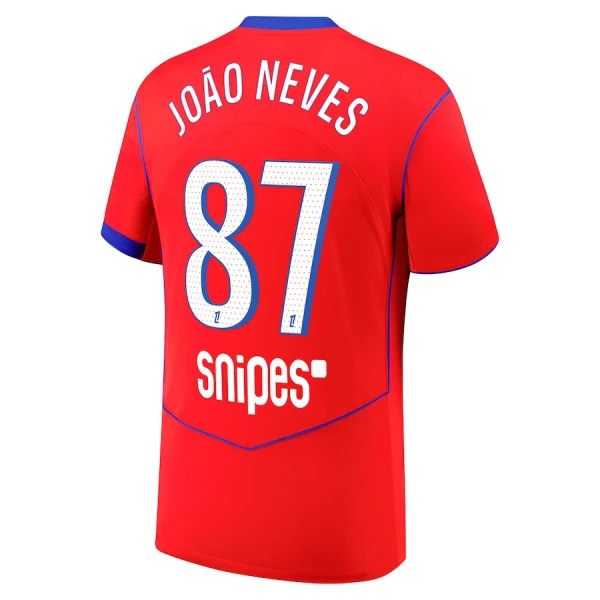 Paris Saint-Germain Joao Neves 87 Tredjetröja 2025/26 Paris Saint-Germain Joao Neves 87 Tredjetröja 2025/26