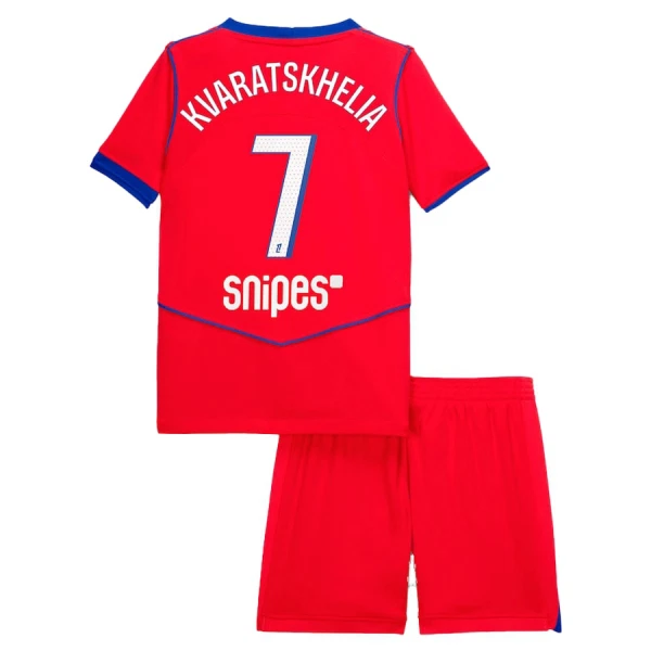 Paris Saint-Germain Kvaratskhelia 7 Tredjetröja Barn 2025/26 Paris Saint-Germain Kvaratskhelia 7 Tredjetröja Barn 2025/26