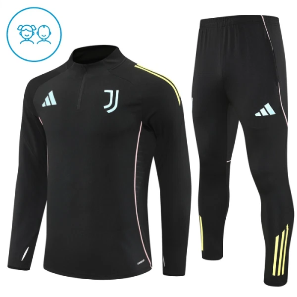 Juventus Träningströjasats Barn 2025/26 Svart