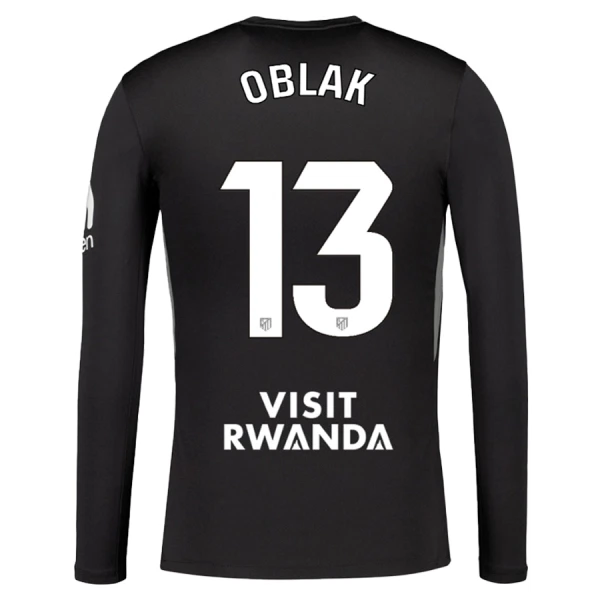 Atlético Madrid Jan Oblak 13 Målvakt Tröja 2025/26 Långärmad Svart