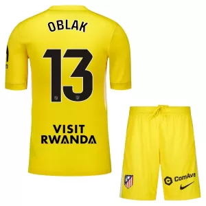 Atlético Madrid Jan Oblak 13 Målvakt Tröja Barn 2025/26 Gul