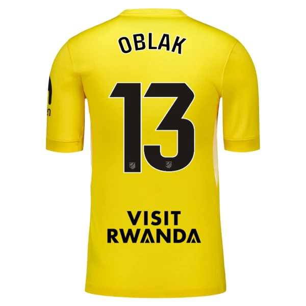Atlético Madrid Jan Oblak 13 Målvakt Tröja Barn 2025/26 Gul