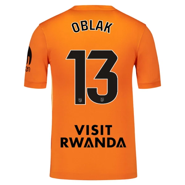 Atlético Madrid Jan Oblak 13 Målvakt Tröja Barn 2025/26 Orange