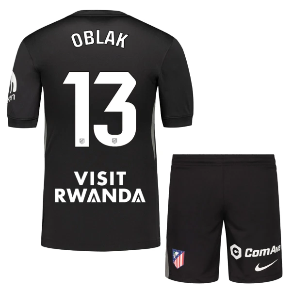 Atlético Madrid Jan Oblak 13 Målvakt Tröja Barn 2025/26 Svart