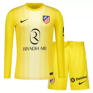 Atlético Madrid Målvakt Tröja Barn 2025/26 Långärmad Gul