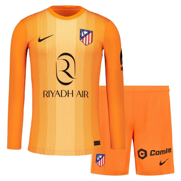 Atlético Madrid Målvakt Tröja Barn 2025/26 Långärmad Orange