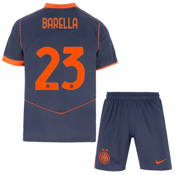 Inter Milan Barella 23 Tredjetröja Barn 2025/26