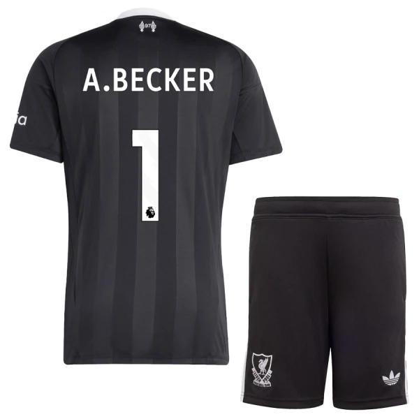 Liverpool Alisson Becker 1 Målvakt Tröja Barn 2025/26 Svart