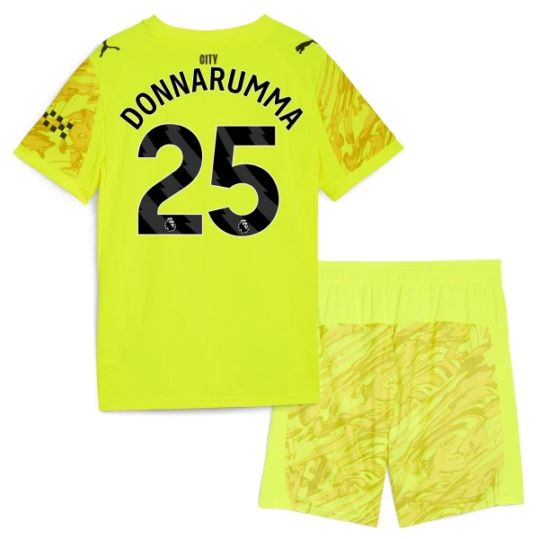 Manchester City Gianluigi Donnarumma 25 Målvakt Tröja Barn 2025/26 Gul