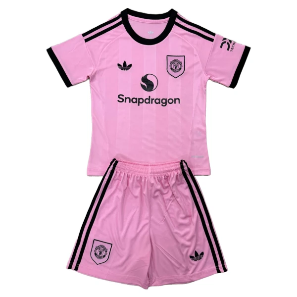 Manchester United Målvakt Tröja Barn 2025/26 Rosa