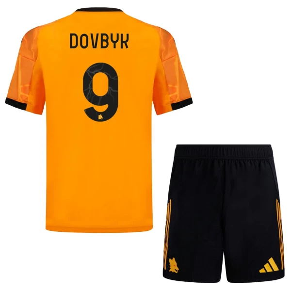 AS Roma Dovbyk 9 Bortatröja Barn 2025/26