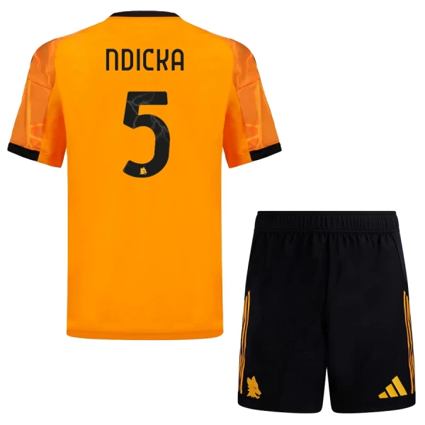 AS Roma Ndicka 5 Bortatröja Barn 2025/26