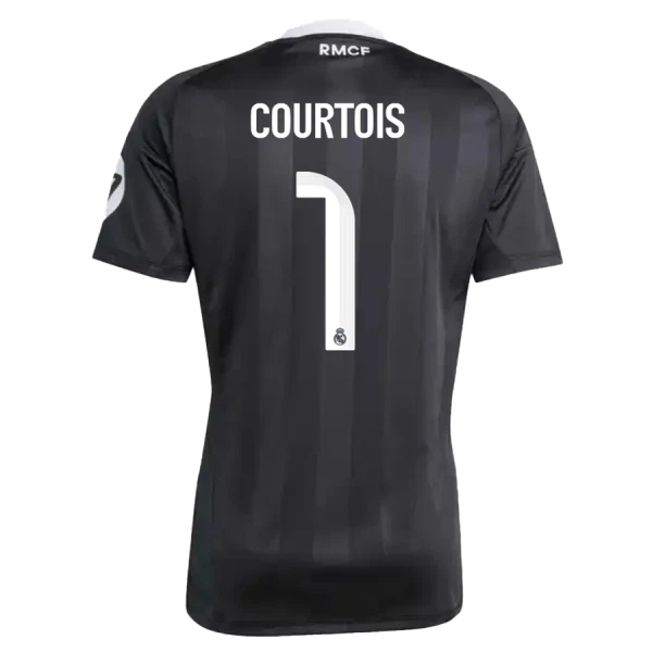 Real Madrid Thibaut Courtois 1 Målvakt Tröja Barn 2025/26 Svart