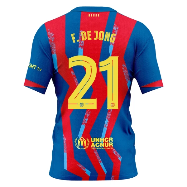 FC Barcelona Frenkie de Jong 21 Fjärdetröja 2025/26