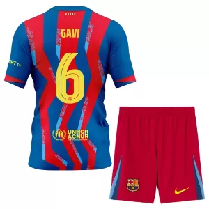 FC Barcelona Gavi 6 Fjärdetröja Barn 2025/26