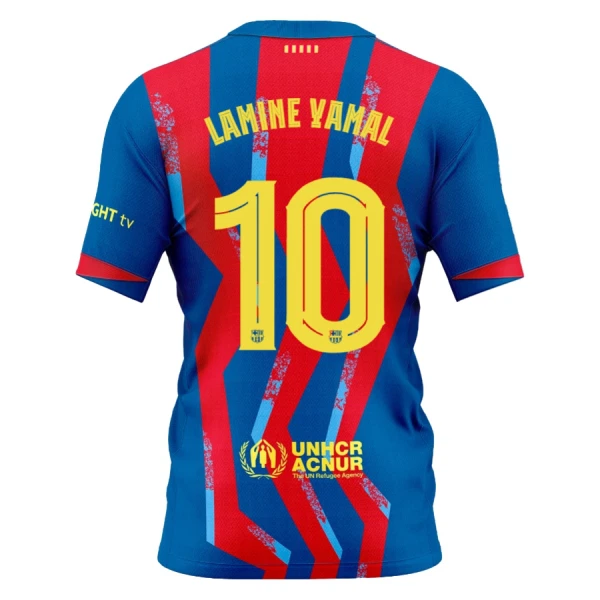 FC Barcelona Lamine Yamal 10 Fjärdetröja 2025/26