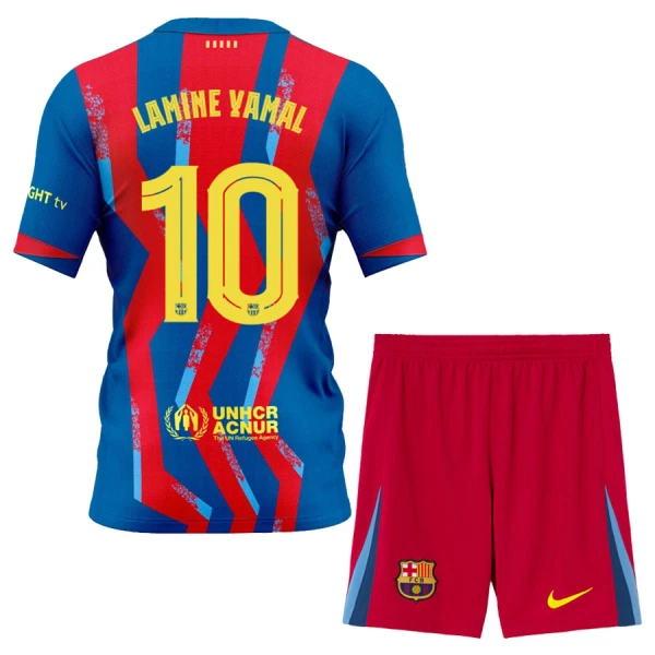 FC Barcelona Lamine Yamal 10 Fjärdetröja Barn 2025/26