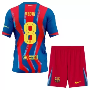 FC Barcelona Pedri 8 Fjärdetröja Barn 2025/26