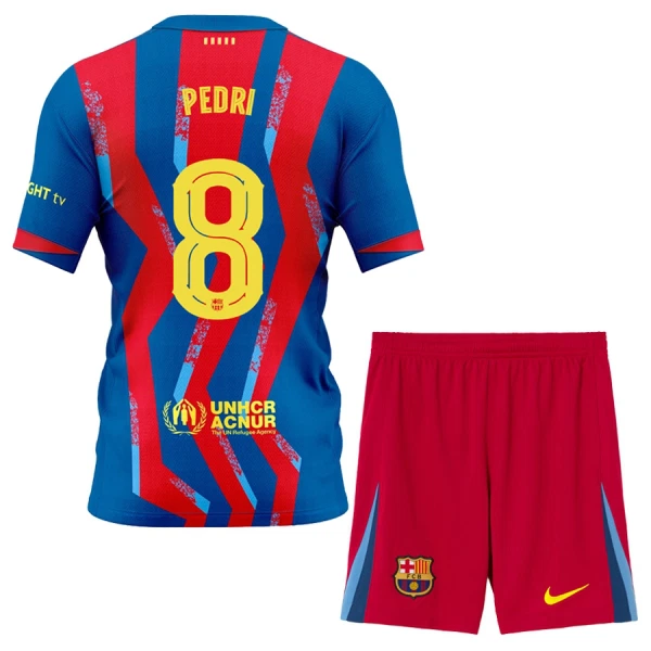 FC Barcelona Pedri 8 Fjärdetröja Barn 2025/26