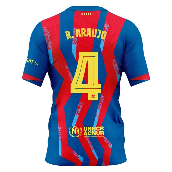 FC Barcelona Ronald Araujo 4 Fjärdetröja Barn 2025/26
