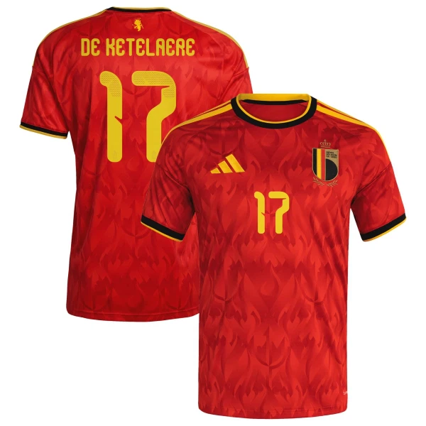 Belgien De Ketelaere 17 Hemmatröja VM 2026