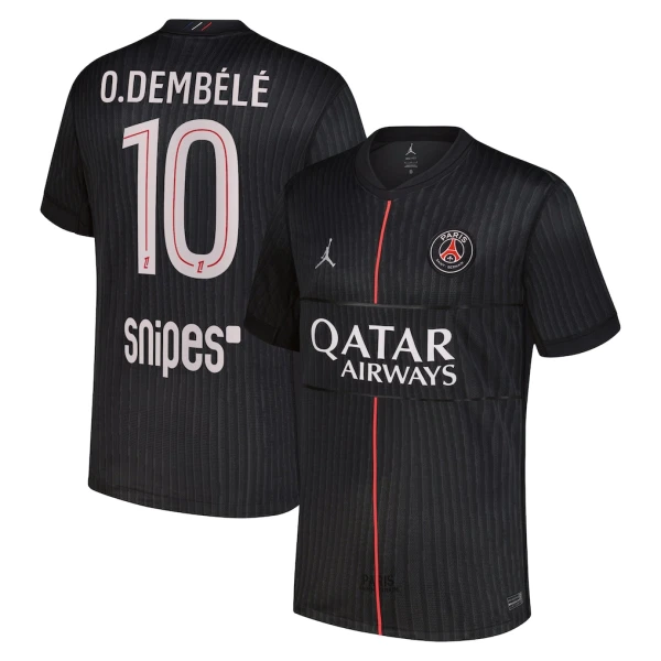 Paris Saint-Germain Ousmane Dembélé 10 Fjärdetröja Jordan 2025/26