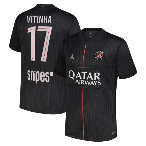Paris Saint-Germain Vitinha 17 Fjärdetröja Jordan 2025/26