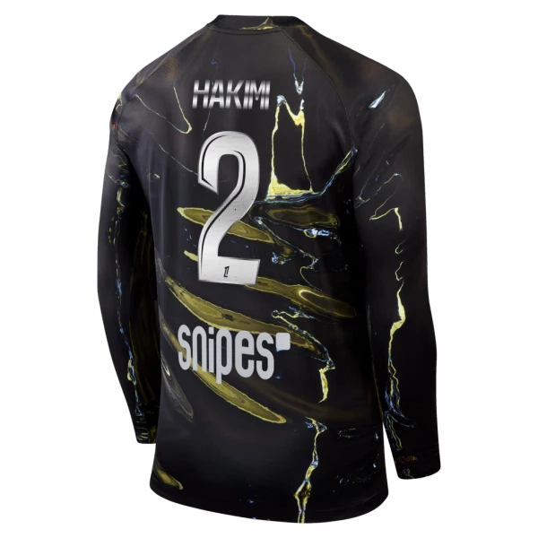 Paris Saint-Germain Achraf Hakimi 2 Night Tröja 2025/26 Långärmad