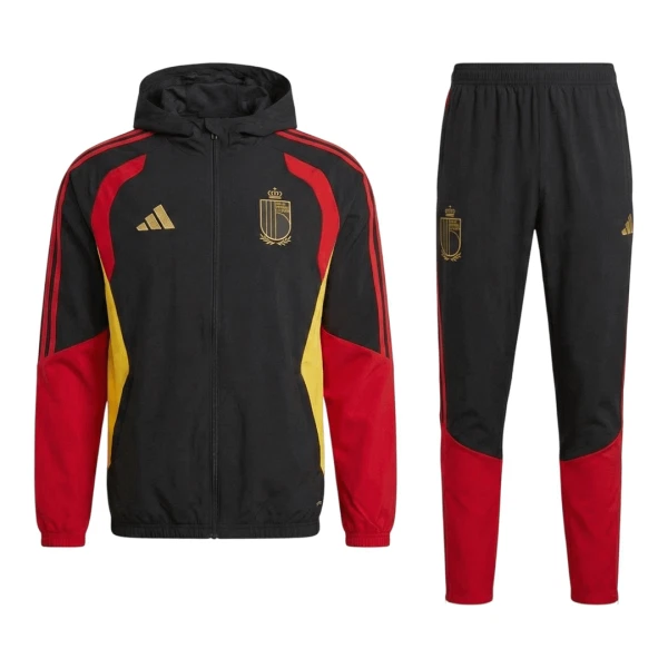 Belgien Träningsjacka Hoodie-dräkt 2026/27 Svart
