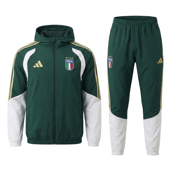 Italien Träningsjacka Hoodie-dräkt 2026/27 Grön