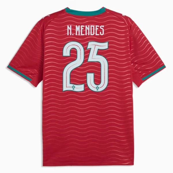 Portugal Nuno Mendes 25 Hemmatröja VM 2026