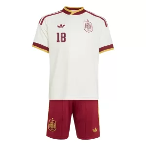 Spanien Zubimendi 18 Bortatröja Barn VM 2026