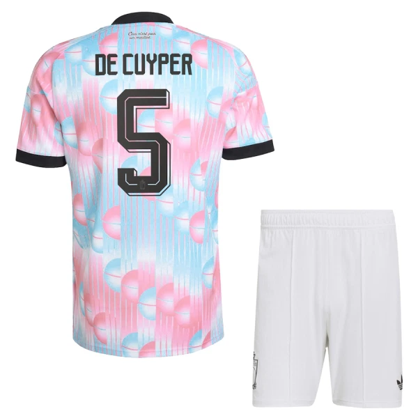 Belgien De Cuyper 5 Bortatröja Barn VM 2026 Belgien De Cuyper 5 Bortatröja Barn VM 2026