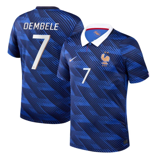 Frankrike Ousmane Dembélé 7 Hemmatröja VM 2026