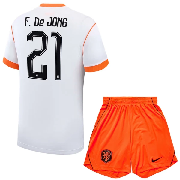 Holland Frenkie de Jong 21 Bortatröja Barn VM 2026