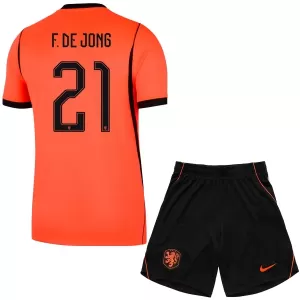 Holland Frenkie de Jong 21 Hemmatröja Barn VM 2026