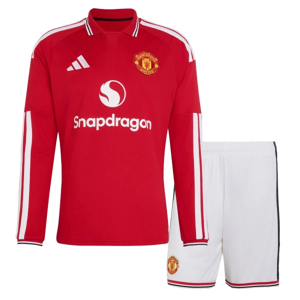 Manchester United Hemmatröja Barn 2026/27 Långärmad Manchester United Hemmatröja Barn 2026/27 Långärmad